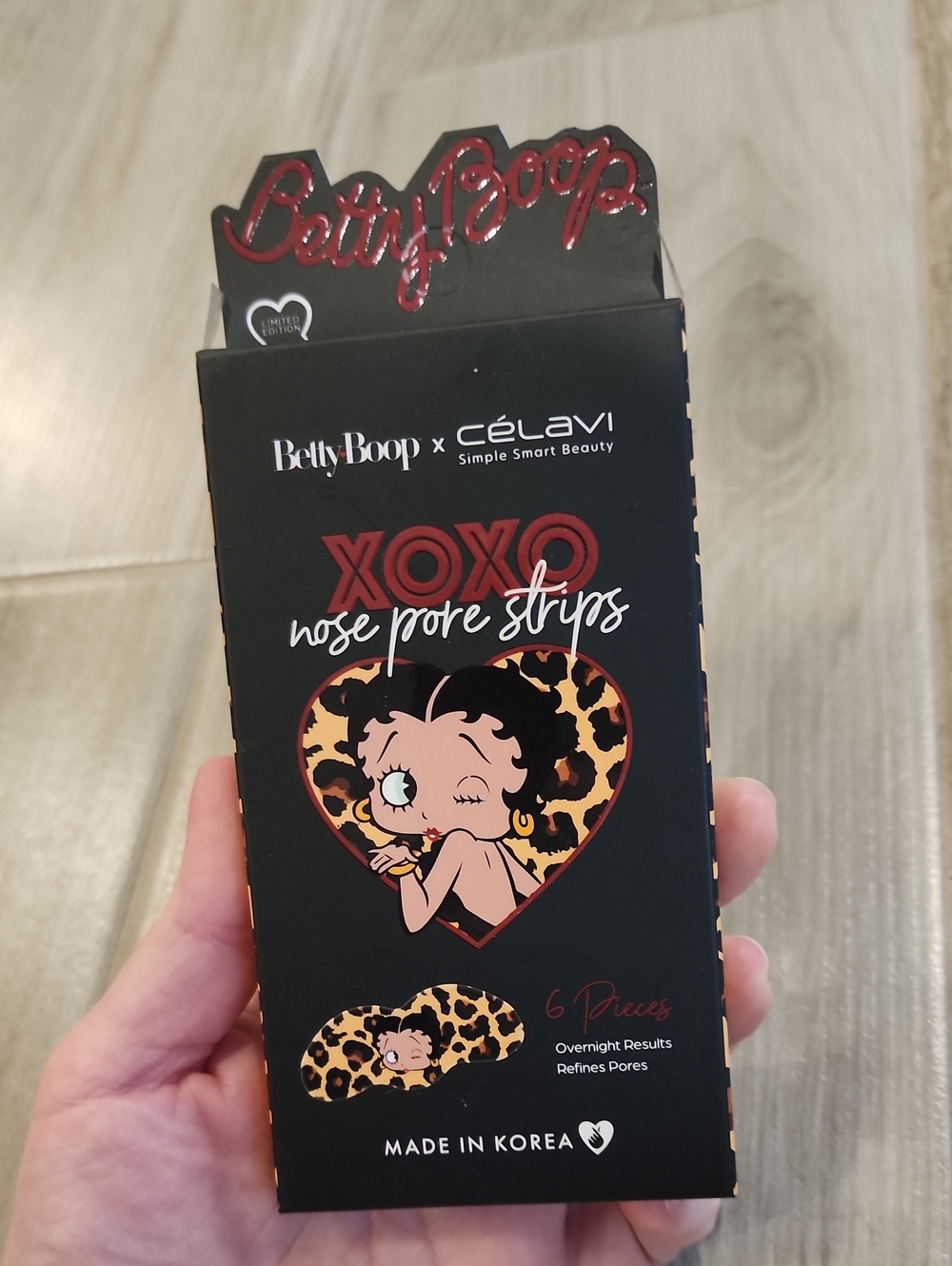 NWT Betty Boop X Celavi Nose Pore Strips